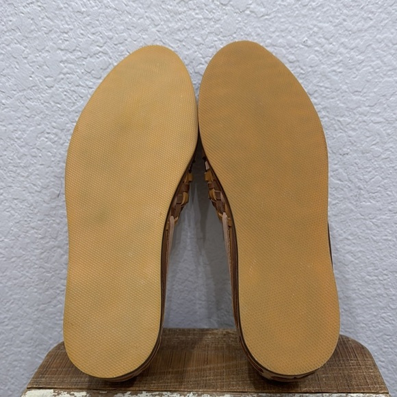 Nisolo Men’s Huarache Saddle Brown Colorblock Sandals Size 12.5 - Picture 7 of 8